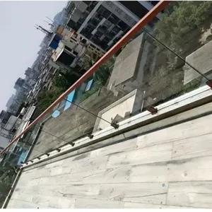 Aluminum glass balcony railing in Mumbai home